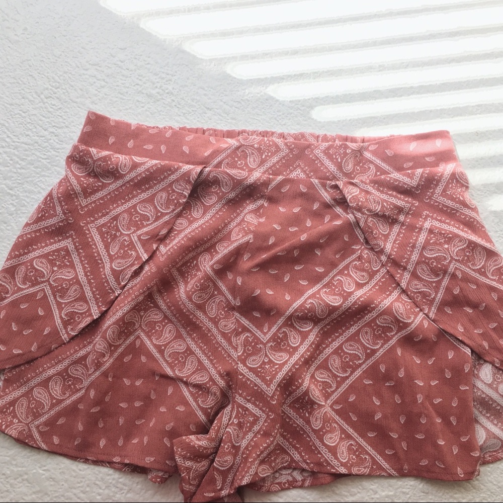 Charlotte Russe pink flowy shorts